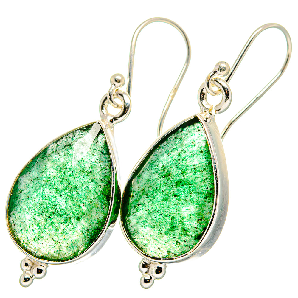 Green Aventurine Earrings handcrafted by Ana Silver Co - EARR421109
