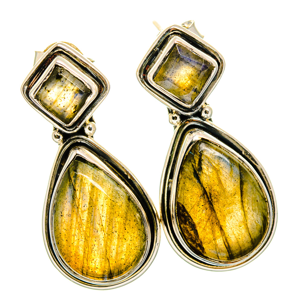 Labradorite Earrings handcrafted by Ana Silver Co - EARR421113