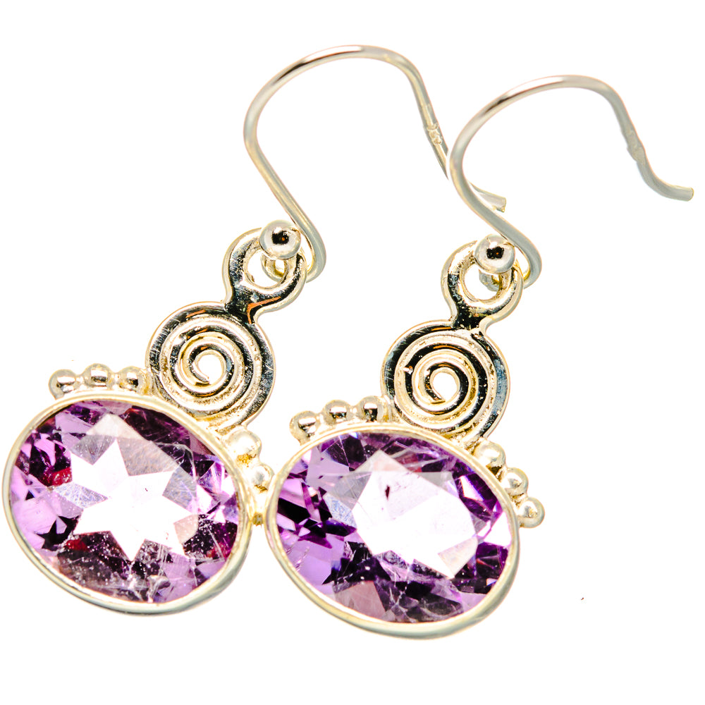 Amethyst Earrings handcrafted by Ana Silver Co - EARR421117