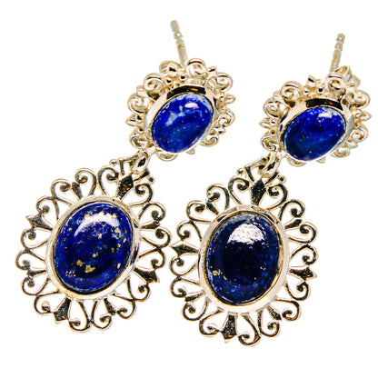 Lapis Lazuli Earrings handcrafted by Ana Silver Co - EARR421122