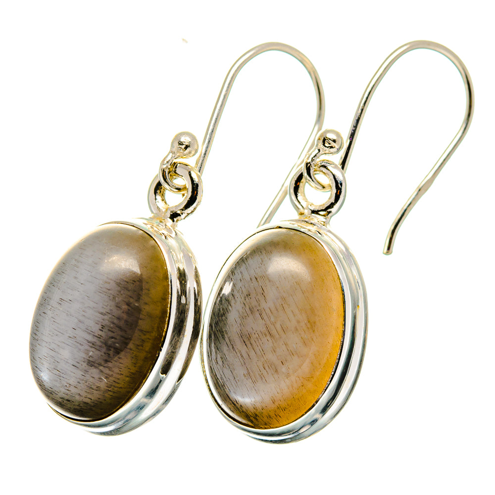 Moonstone Earrings handcrafted by Ana Silver Co - EARR421127