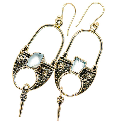 Aquamarine Earrings handcrafted by Ana Silver Co - EARR421138