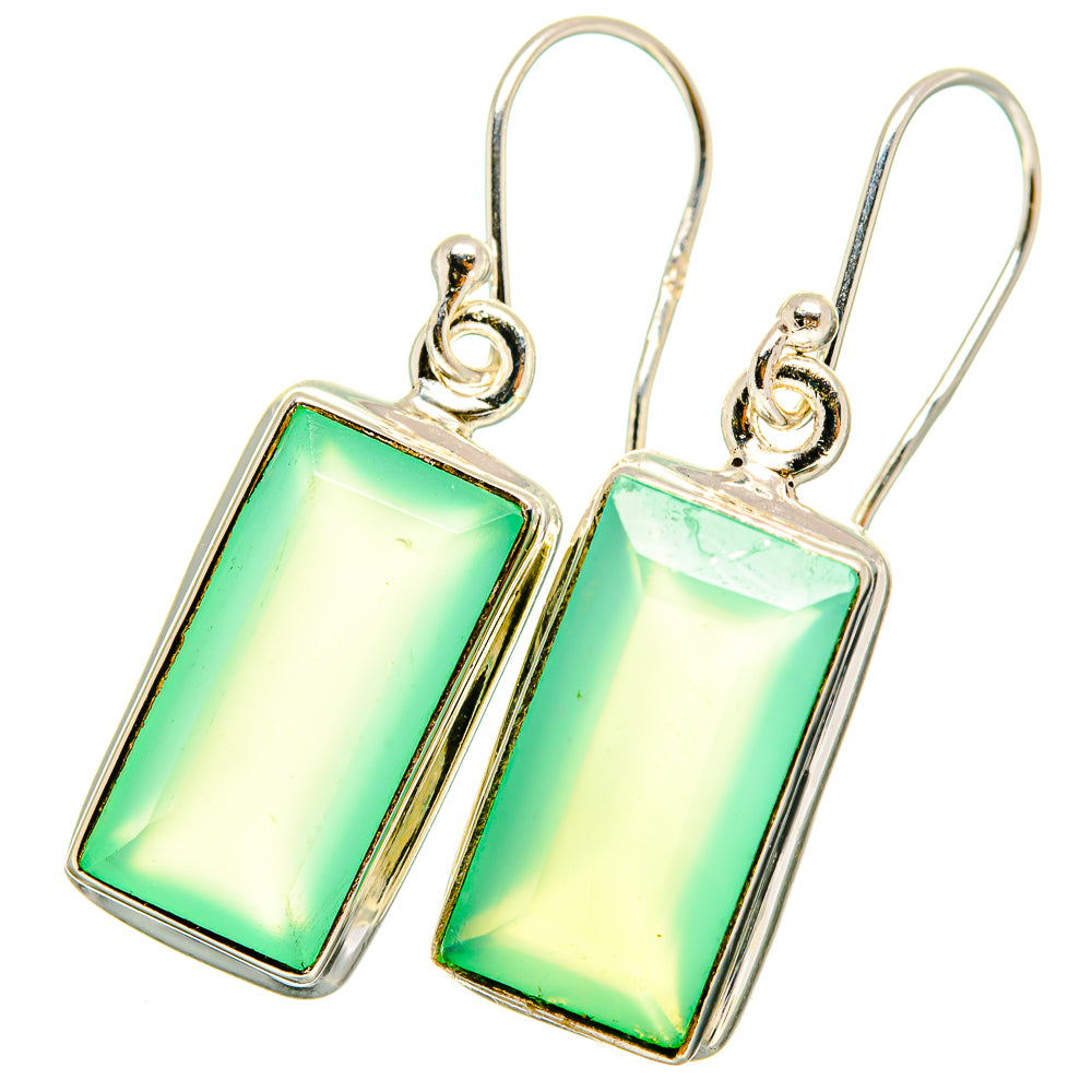 Prehnite Earrings handcrafted by Ana Silver Co - EARR421164