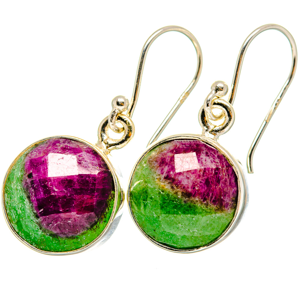 Ruby Zoisite Earrings handcrafted by Ana Silver Co - EARR421173