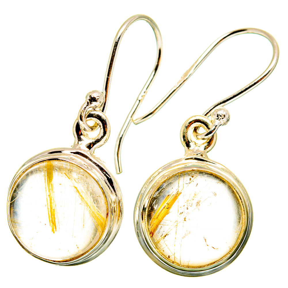 Rutilated Quartz Earrings handcrafted by Ana Silver Co - EARR421210