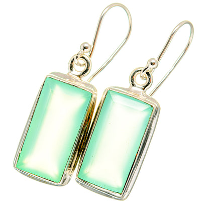 Aqua Chalcedony Earrings handcrafted by Ana Silver Co - EARR421219