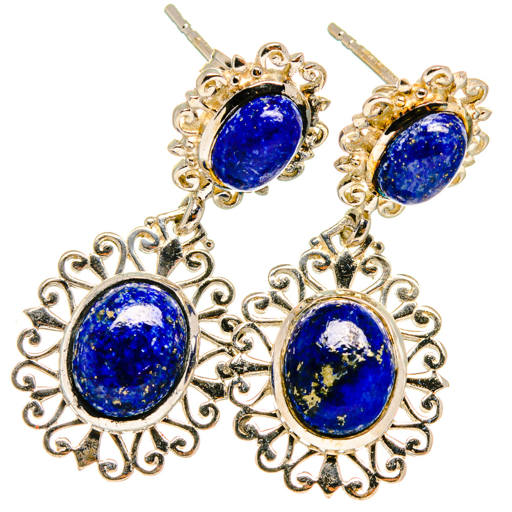 Lapis Lazuli Earrings handcrafted by Ana Silver Co - EARR421223