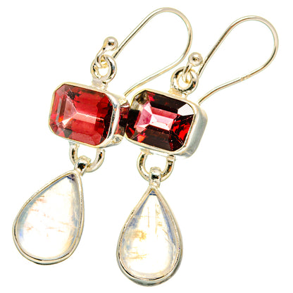 Rainbow Moonstone Earrings handcrafted by Ana Silver Co - EARR421237