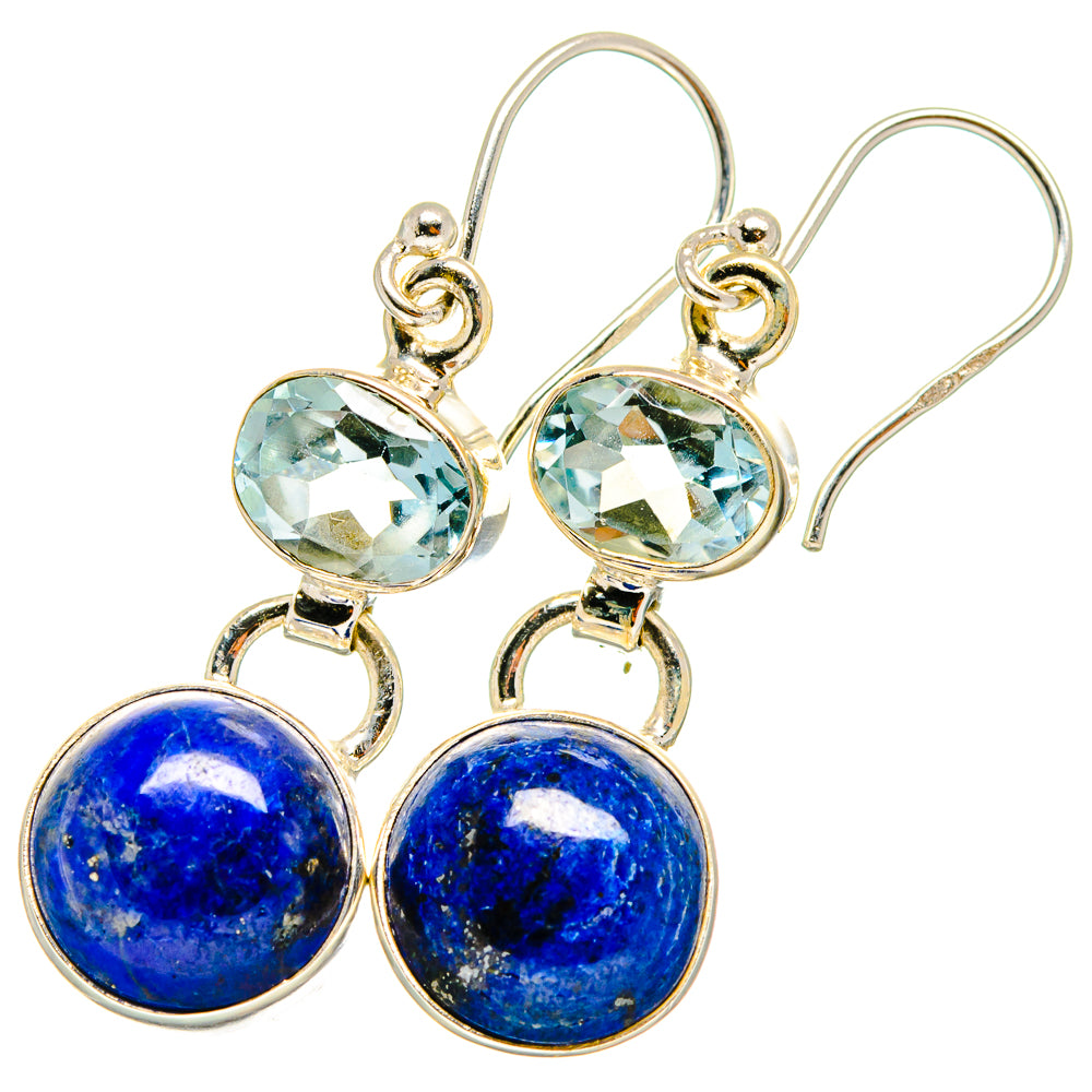 Lapis Lazuli Earrings handcrafted by Ana Silver Co - EARR421254