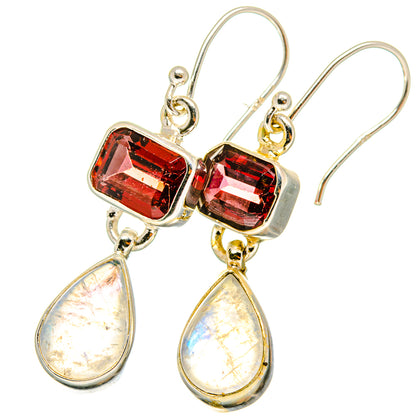 Rainbow Moonstone Earrings handcrafted by Ana Silver Co - EARR421261