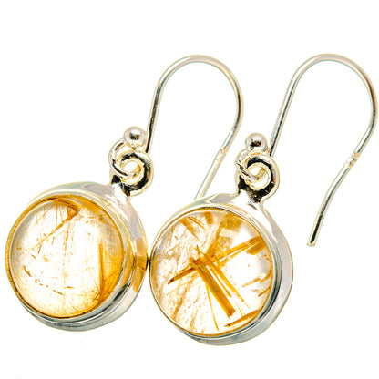 Rutilated Quartz Earrings handcrafted by Ana Silver Co - EARR421282