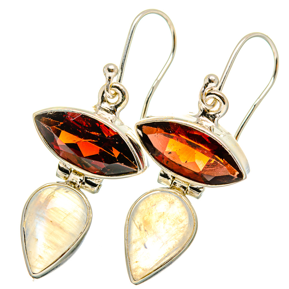 Rainbow Moonstone Earrings handcrafted by Ana Silver Co - EARR421290