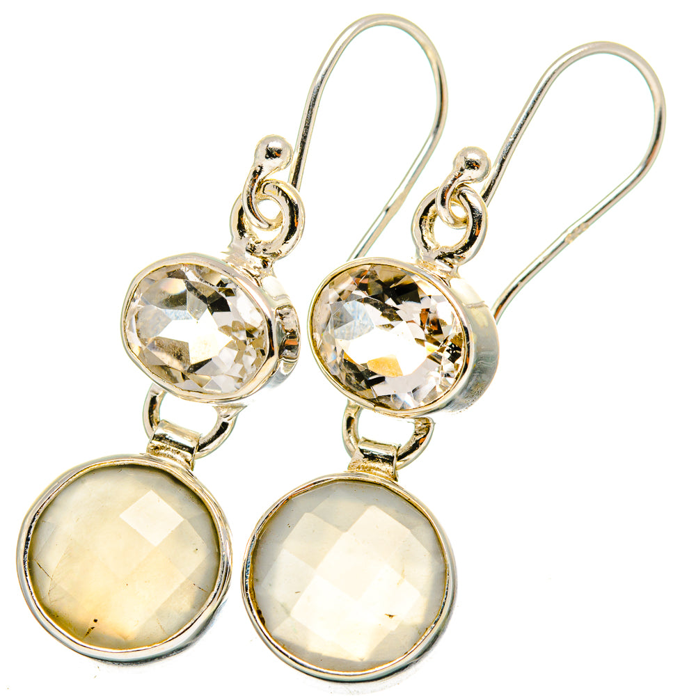 Moonstone Earrings handcrafted by Ana Silver Co - EARR421292
