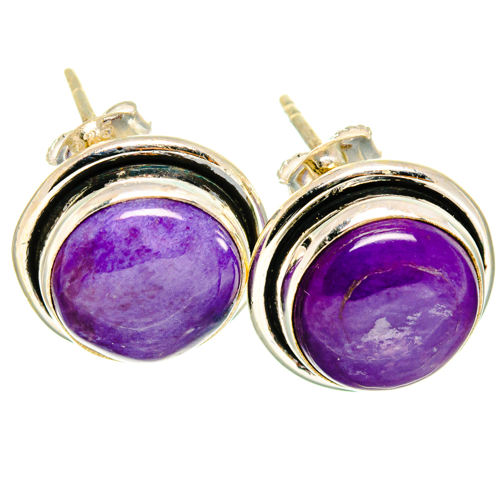 Charoite Earrings handcrafted by Ana Silver Co - EARR421308