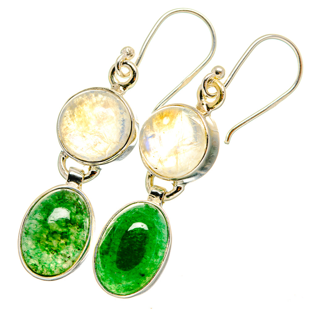 Green Aventurine Earrings handcrafted by Ana Silver Co - EARR421327