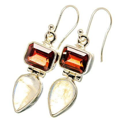 Rainbow Moonstone Earrings handcrafted by Ana Silver Co - EARR421330