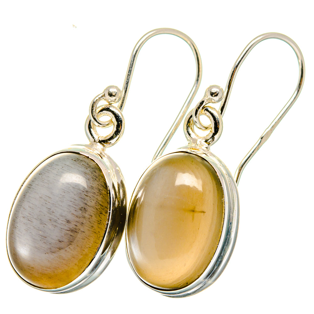 Moonstone Earrings handcrafted by Ana Silver Co - EARR421355