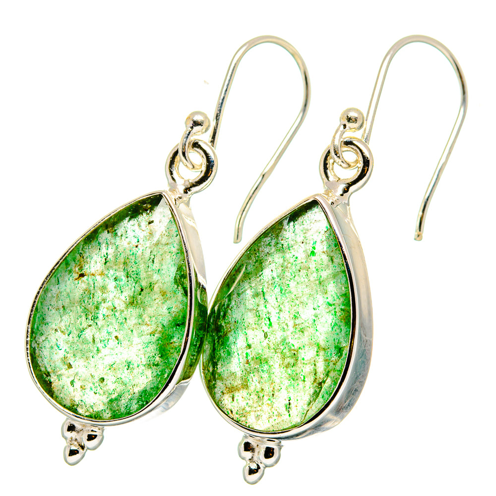 Green Aventurine Earrings handcrafted by Ana Silver Co - EARR421365