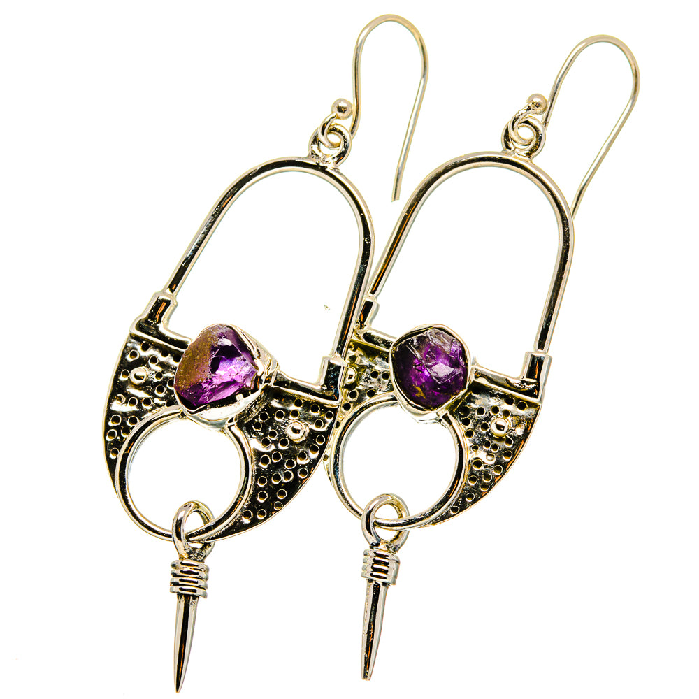 Amethyst Earrings handcrafted by Ana Silver Co - EARR421387