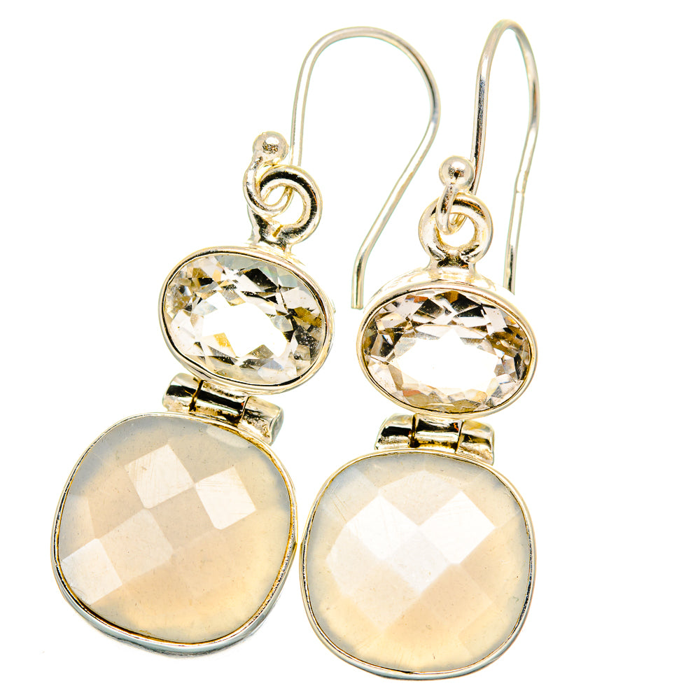 Moonstone Earrings handcrafted by Ana Silver Co - EARR421406