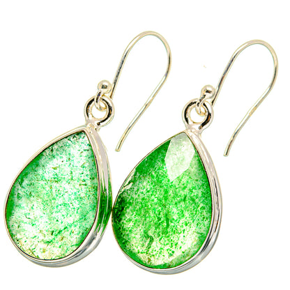 Green Aventurine Earrings handcrafted by Ana Silver Co - EARR421444