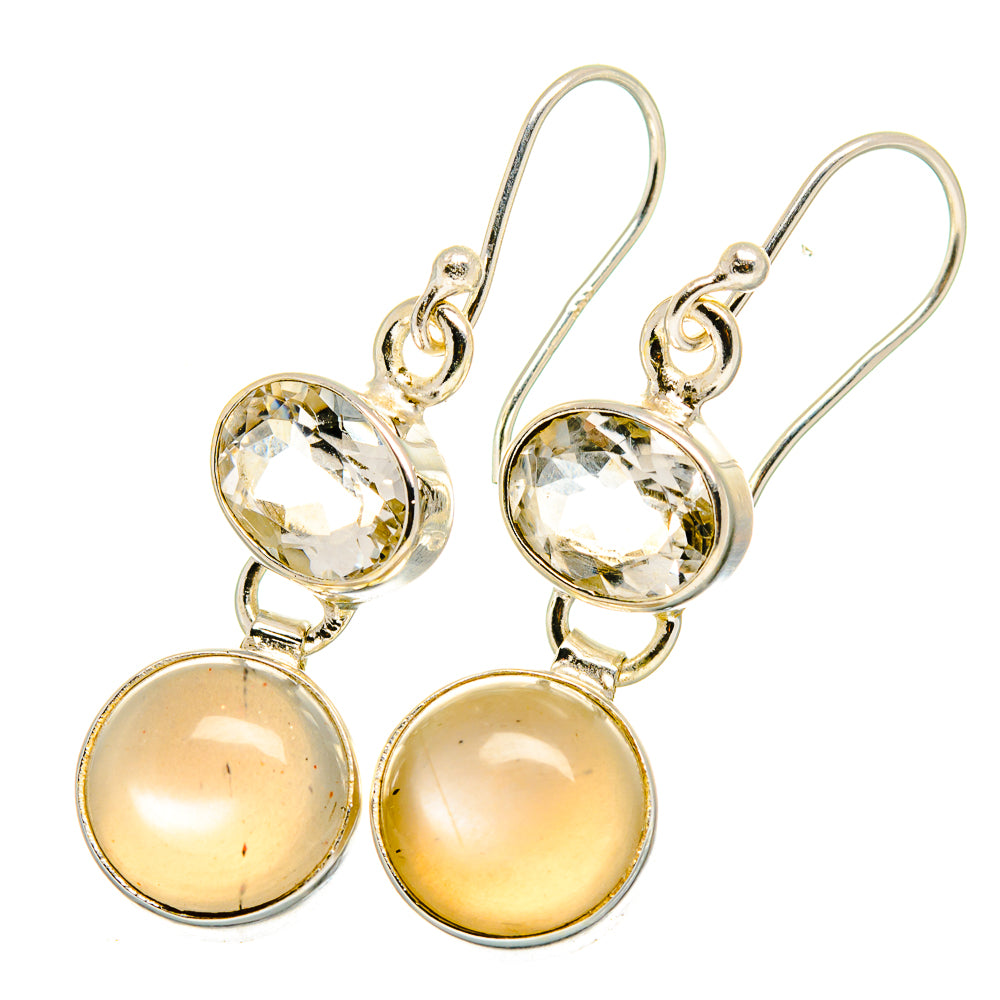 Moonstone Earrings handcrafted by Ana Silver Co - EARR421454