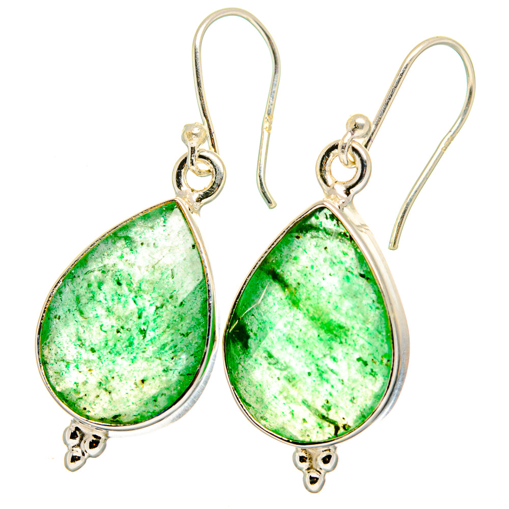 Green Aventurine Earrings handcrafted by Ana Silver Co - EARR421455