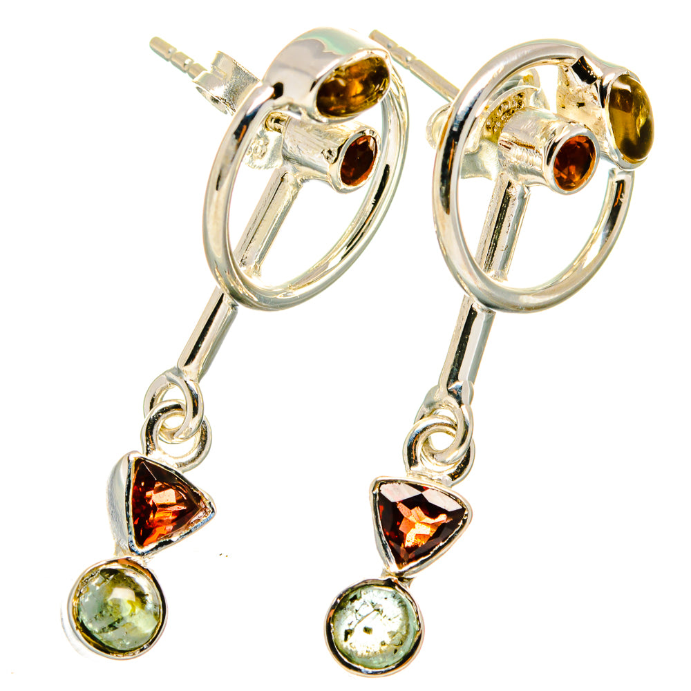 Garnet Earrings handcrafted by Ana Silver Co - EARR421461
