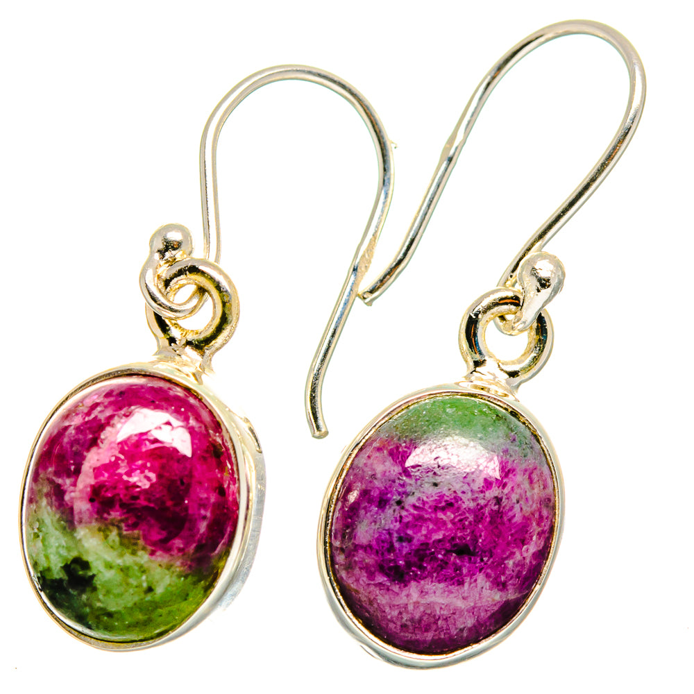 Ruby Zoisite Earrings handcrafted by Ana Silver Co - EARR421480