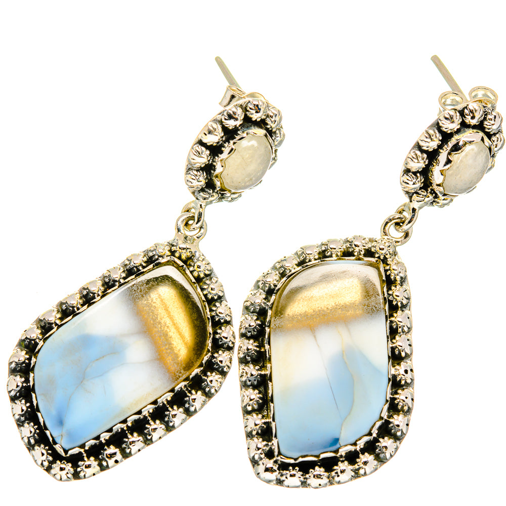 Owyhee Opal Earrings handcrafted by Ana Silver Co - EARR421482