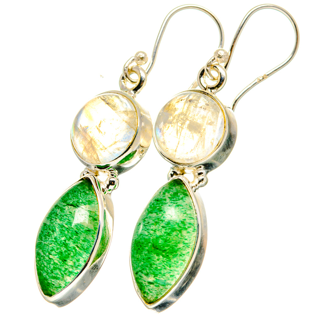 Green Aventurine Earrings handcrafted by Ana Silver Co - EARR421485