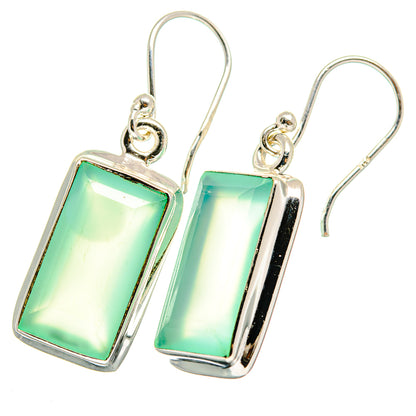 Aqua Chalcedony Earrings handcrafted by Ana Silver Co - EARR421506