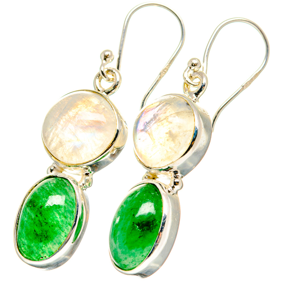 Green Aventurine Earrings handcrafted by Ana Silver Co - EARR421512