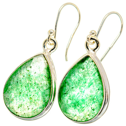 Green Aventurine Earrings handcrafted by Ana Silver Co - EARR421513