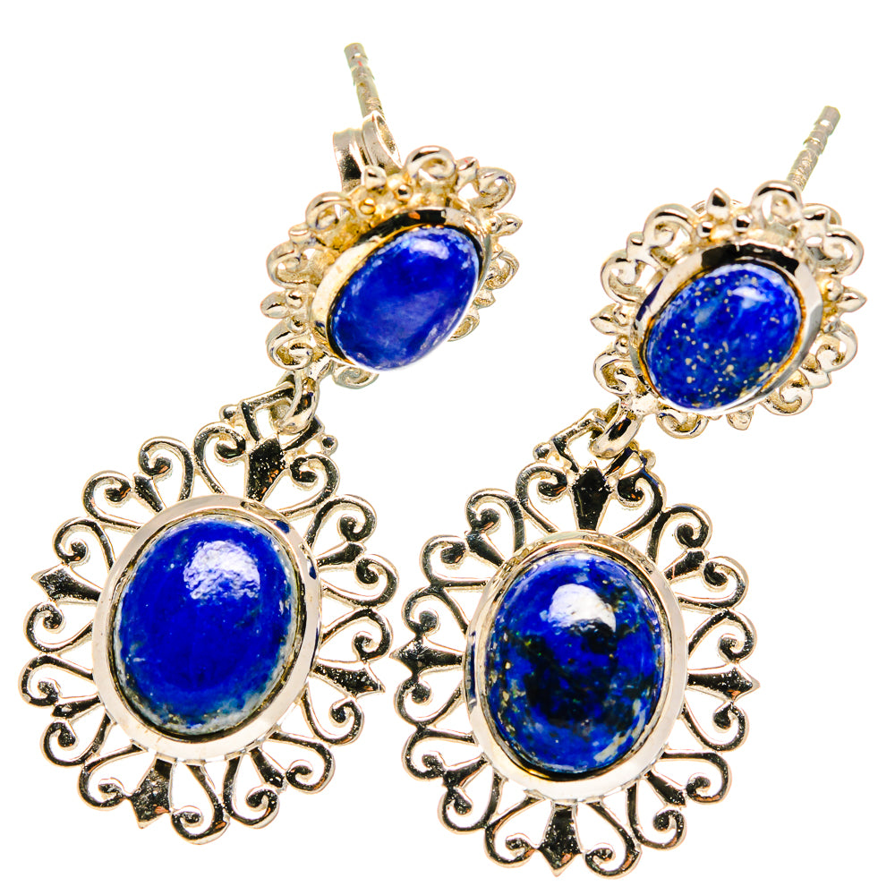 Lapis Lazuli Earrings handcrafted by Ana Silver Co - EARR421534