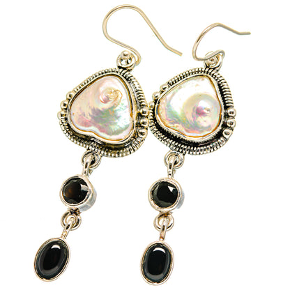 Mother Of Pearl Earrings handcrafted by Ana Silver Co - EARR421539