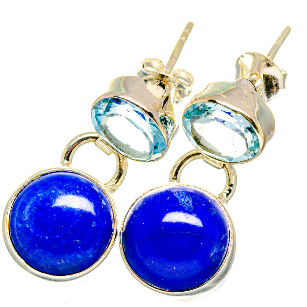 Lapis Lazuli Earrings handcrafted by Ana Silver Co - EARR421543