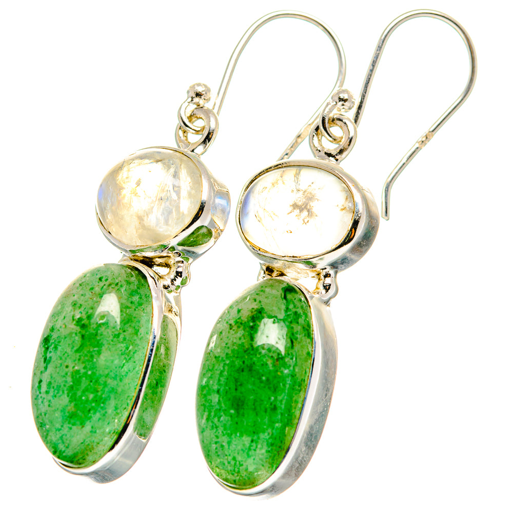 Green Aventurine Earrings handcrafted by Ana Silver Co - EARR421544