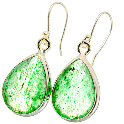 Green Aventurine Earrings handcrafted by Ana Silver Co - EARR421550