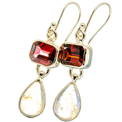 Rainbow Moonstone Earrings handcrafted by Ana Silver Co - EARR421565