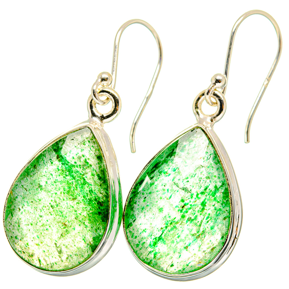 Green Aventurine Earrings handcrafted by Ana Silver Co - EARR421573