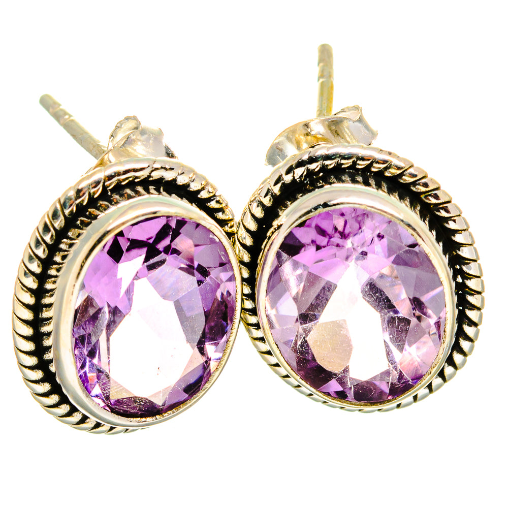 Amethyst Earrings handcrafted by Ana Silver Co - EARR421587