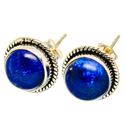 Lapis Lazuli Earrings handcrafted by Ana Silver Co - EARR421595