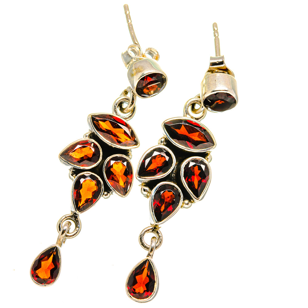 Garnet Earrings handcrafted by Ana Silver Co - EARR421615