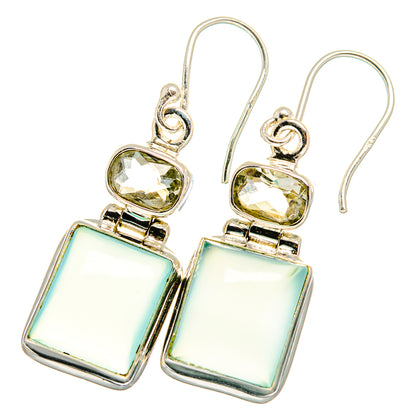 Aqua Chalcedony Earrings handcrafted by Ana Silver Co - EARR421641 - Photo 2
