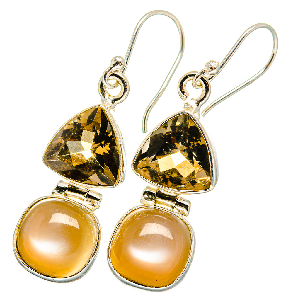 Moonstone Earrings handcrafted by Ana Silver Co - EARR421643