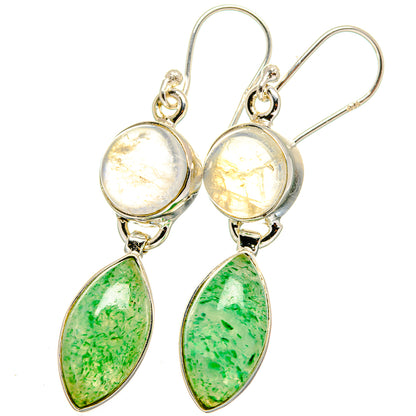 Green Aventurine Earrings handcrafted by Ana Silver Co - EARR421655
