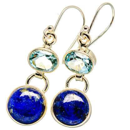 Lapis Lazuli Earrings handcrafted by Ana Silver Co - EARR421672