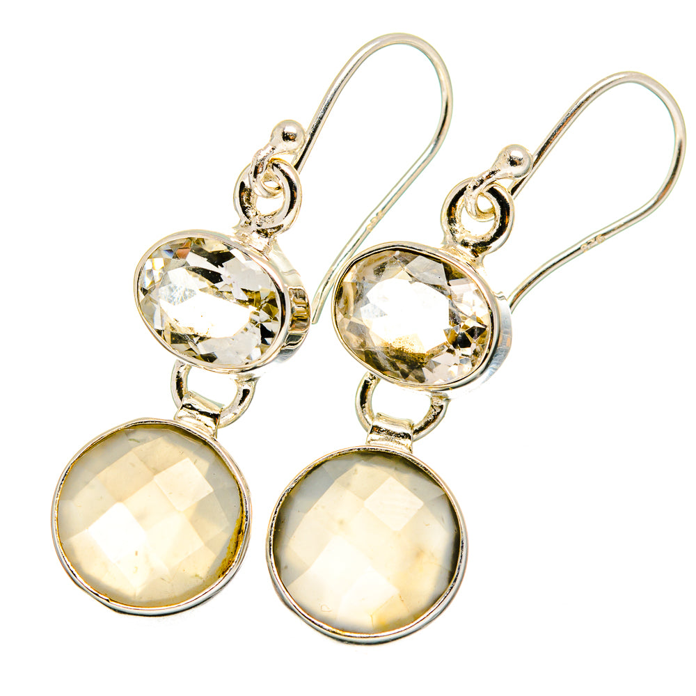 Moonstone Earrings handcrafted by Ana Silver Co - EARR421711