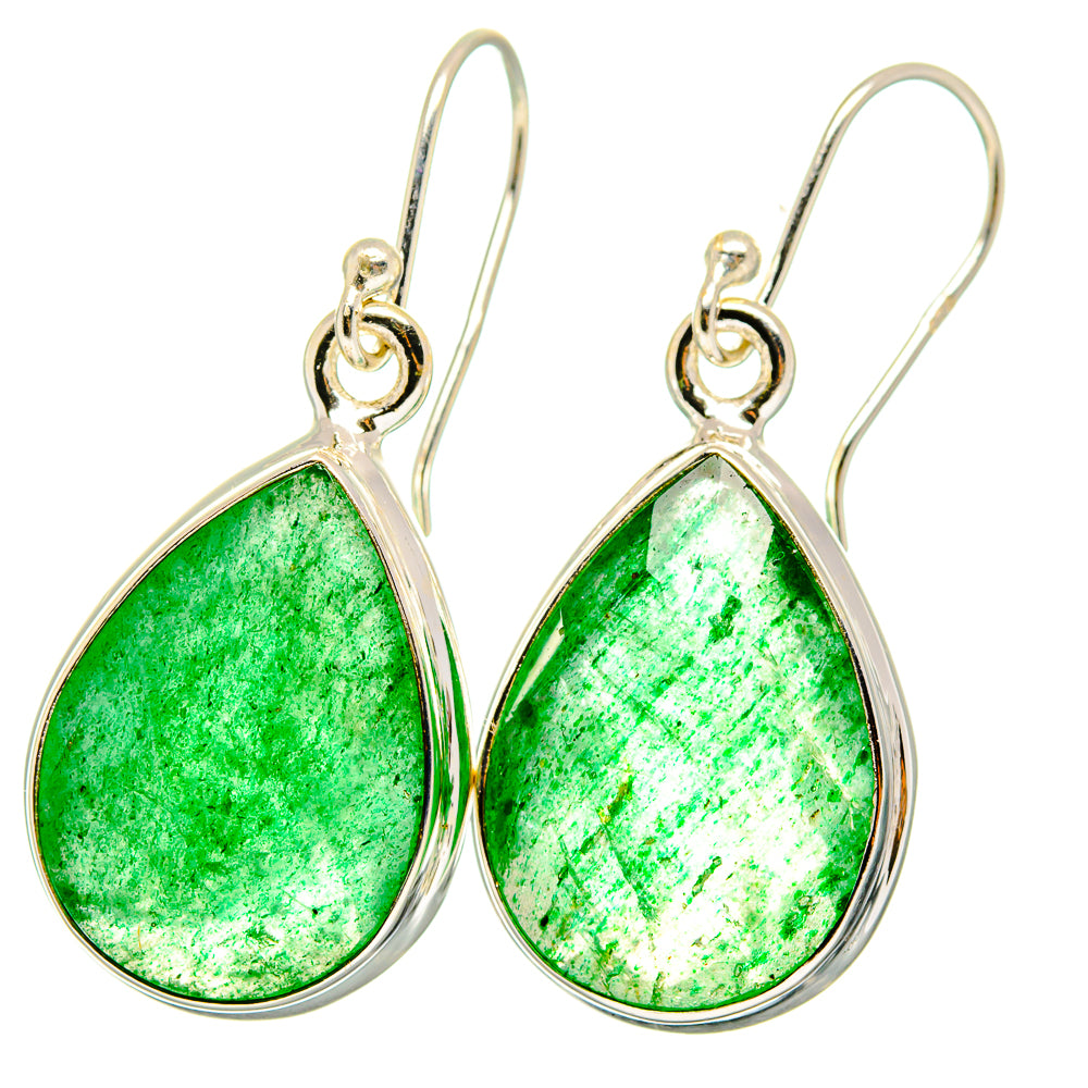 Green Aventurine Earrings handcrafted by Ana Silver Co - EARR421731